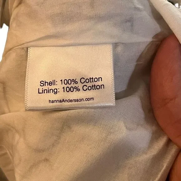 Hanna Andersson black and white flower print dress size 8 - Picture 8 of 9